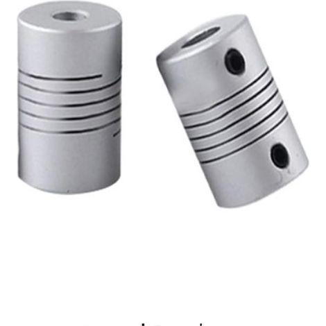 2 accouplements d'arbre moteur en aluminium, accouplement flexible 2/2, 3/3/3, 17/4/5/6/6, 35/7/8/10