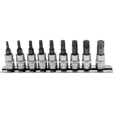 Steckschlüsselsatz bgs technic Chrom Vanadium Stahl 9 Teile