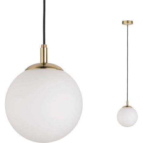 Neordic Menja Pendell max1x20W E27 Weiß Messing gebürstet (1/5)