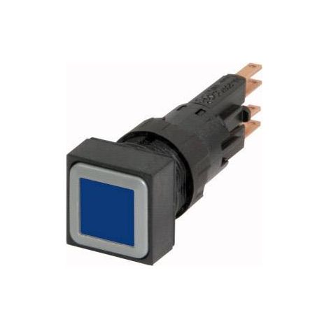 Bouton-poussoir lumineux bleu à rappel +lampe à incandescence 24V EATON Q18LT-BL/WB