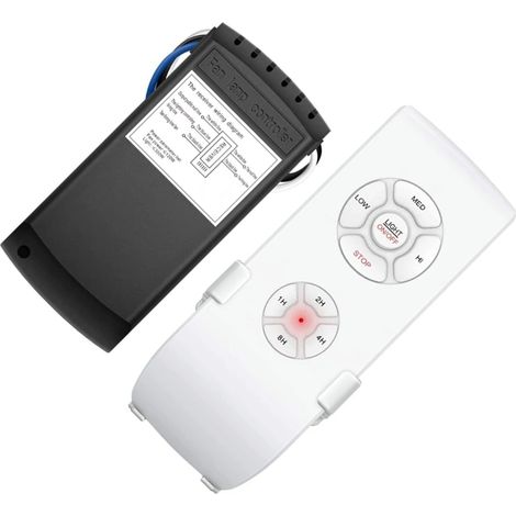Kit de control remoto universal para ventiladores de techo - 3 velocidades - Temporizador (1/5)