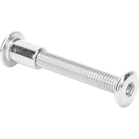 10 Paar Innensechskantschrauben und Muttern, 12 mm, vernickelter Kohlenstoffstahl, M6 x 45 (1/5)