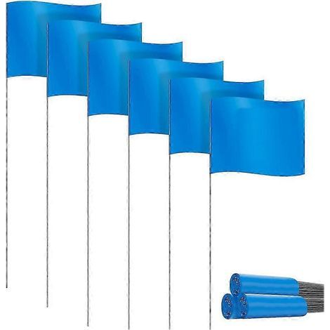 Lot de 30 fanions de jardin en PVC. fanions de balisage. drapeaux de topographie