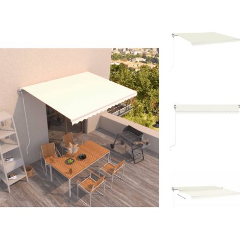Markisen - Living Markise Automatisch Einziehbar 400x350 cm Creme (1/5)