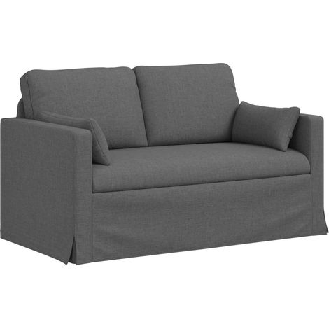Sofa Dark Grey 139 x 78 x 80 cm Fabric vidaXL (1/5)