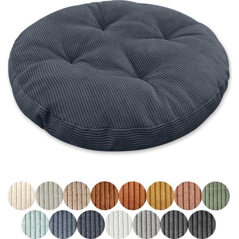 Coussin de siège rond 30 cm d'épaisseur 6 cm 1 pièce, coussin de sol rond, coussin de siège, housse de chaise, coussin de chaise, rembourrage, housse pour salon, bureau, salle de conférence (1/5)