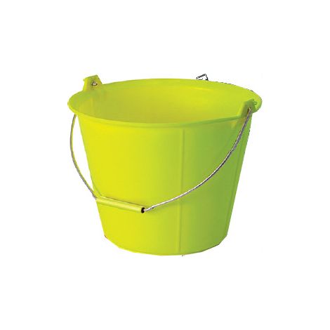 Seau PRO JAUNE FLUO TALIAPLAST 13 litres anse Ø6.3mm - 310137