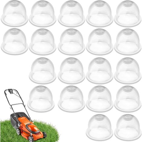 20 Pieces 19 mm Primer Pump Carburetor Primer Pump, Transparent Carburetor Oil Cup for Lawn Mower, Brushcutter and Blower (1/5)
