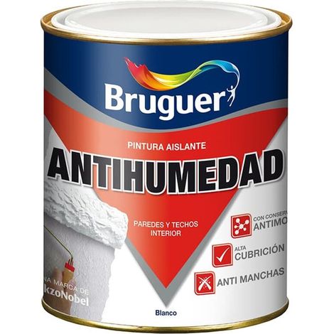 Vernice antiumidità bianca opaca 0,750 l BRUGUER 5056558