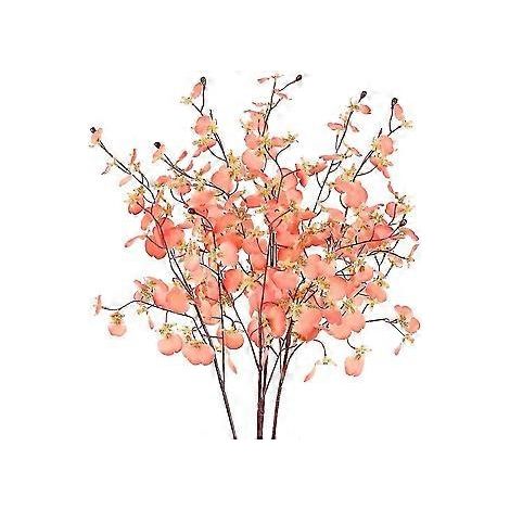 4er-Set künstliche Orchideen, Seidenblumen, künstlicher Blumenstrauß, künstliche Tanzende-Frau-Orchidee, künstliche Phalaenopsis-Orchidee zum Selbermachen