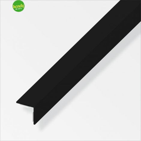Profilo angolare autoadesivo Alfer Aluminium pvc nero 20x20mm lungh. 2,5m