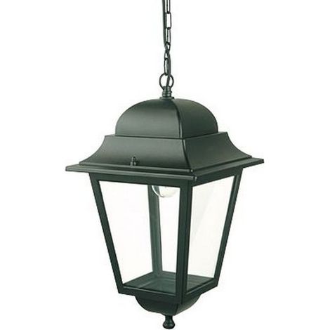 Sospensione Esterno Contemporanea Mito Alluminio E Vetro Nero 1 Luce E27 (1/5)