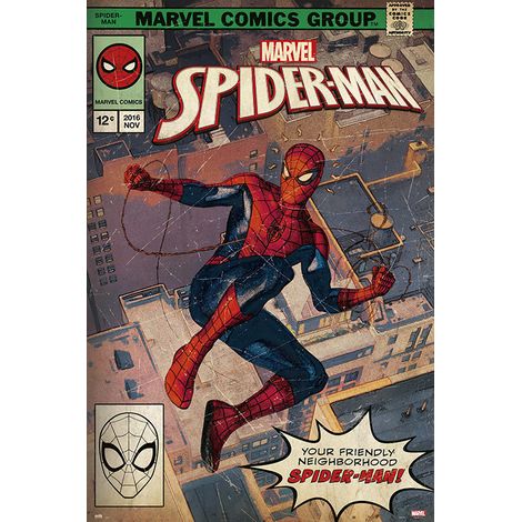 Poster marvel spider-man copertina del fumetto