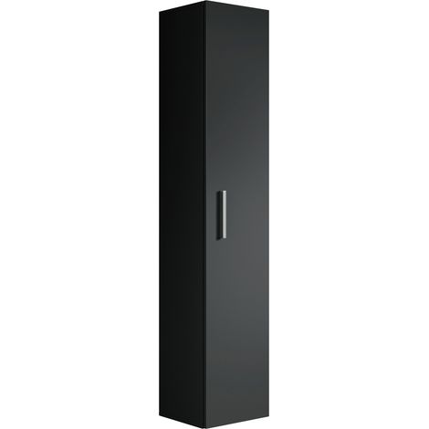 Badezimmerschrank Pluto 30 x 30 x 150cm - Schwarz - hoher Hänges (1/3)