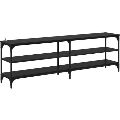 Maison Exclusive - Mobile TV 160 x 30 x 50 cm Rovere Nero (1/5)