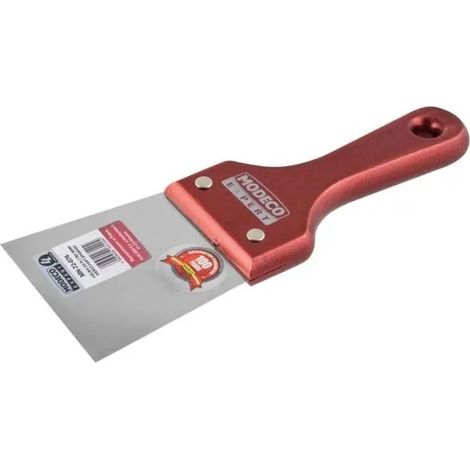 Spachtelmesser Modeco expert 80mm Edelstahlklinge Holzgriff (1/2)