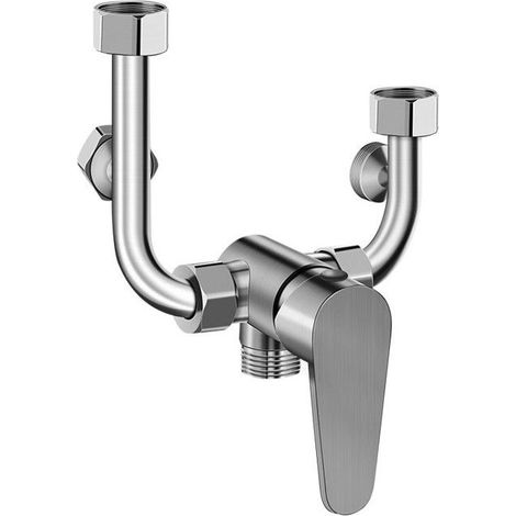 Chauffe-eau électrique mitigeur douche robinet d'eau chaude et froide en forme de U interrupteur universel mitigeur (1/5)