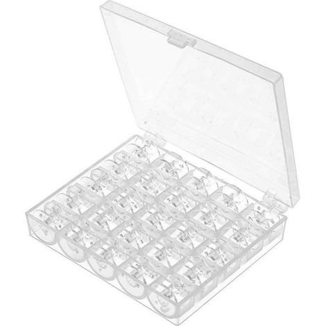 Bobine in plastica - rocchetti - accessori per macchine da cucire - confezione da 25 - misura standard