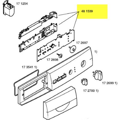 MODULE DE COMMANDE pour LAVE LINGE BOSCH - 00493686