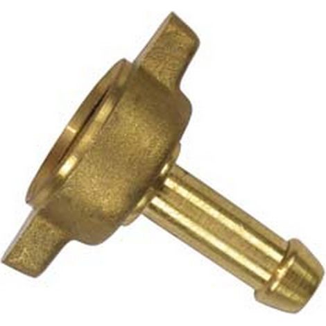 10PZ RACCORDO PORTAGOMMA PER LANCE IRRORAZIONE - ø mm.10 con girello F 1/2"