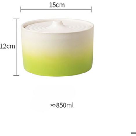 Fontaine À Eau - Céramique - 850 Ml - Circulation D'eau - Pour Chien Et Chat - 15 X 15 X 12 Cm - Rose (1/5)