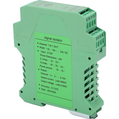 Gleichstrom-Signalisolator Strom-Spannungs-Verteilung Sender Schienenmontage 1 Eingang 1 Ausgang Aufbereiter (1/5)