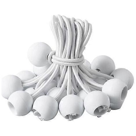 Tendeur élastique noir (20 pièces blanches de 15 cm) (1/4)