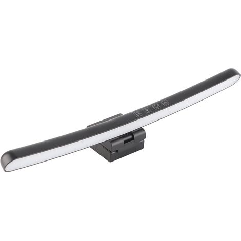 Lampe pour écran d'ordinateur 5V 1A, barre lumineuse asymétrique à gradation optique tactile avec 7 couleurs RGB pour écran incurvé (1/4)