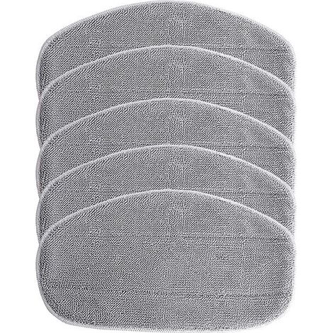 Pack of replacement covers compatible with Leifheit CleanTenso steam cleaner, steam mop – microfiber, gray YMYNY