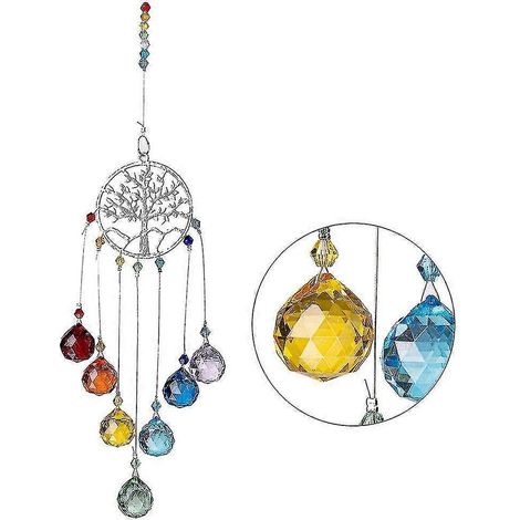Bunte Kristall-Sonnenfänger, Hänge-Sonnenfänger, Kronleuchter-Lampen, Pendelleuchten, Prismen, Hängeornamente zur Heimdekoration