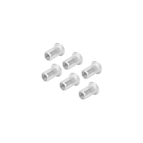 100 tuercas remachables ciegas, tuercas remachables de aluminio M5, insertos de remache, tuercas remachables roscadas