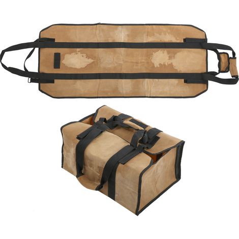Grand Sac de Transport Résistant pour Bois et Outils de Jardin, Tote Imperméable en Toile Renforcée, Grande Capacité (1/5)