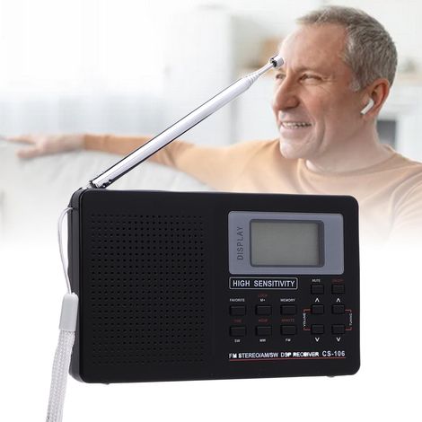 [Radio portátil] + [Hi-Fi multibanda] + [FM, MW, SW] + [Plegable/Especialmente adecuado para personas mayores] (1/5)