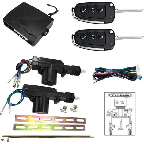 Système de clôture centralisé avec Alarme de 24 V, système de clôture de Porte centralisé avec télécommande, système de Gamme centralisée pour camions, fourgonnettes, remorques, camions (1/5)