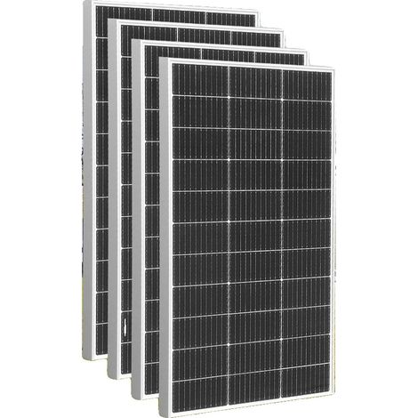 Panneau Solaire, Puissance Max 600w, Efficacité Monocristalline 21,8%, Design Résistant aux Intempéries, 600w 4pcs 150w (1/2)