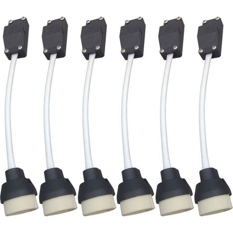 Lntyq GU10 Support de Lampe, Douille D'ampoule Connecteur,Adaptateur pour LED et Halogène,Base en céramique Et Bornier (1/5)