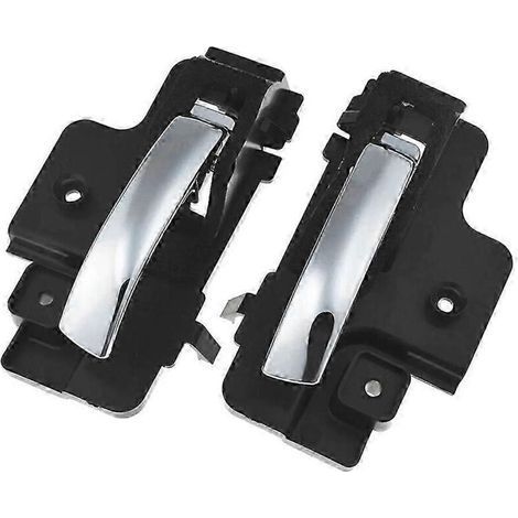Poignées de porte intérieures chromées (1DC19SZ0 - voir photo) pour Jeep Compass Patriot 2007-2010 et Dodge Caliber 2007-2012. (1/5)