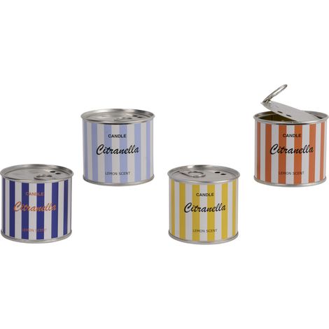 Everlands Duftkerze in Dose Citronella Ø 7,7 x 6,6 cm bunt (1/2)