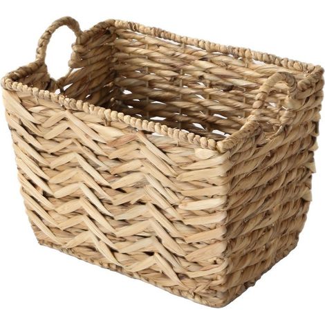 CALICOSY - Panier haut en jacinthe d'eau petit modèle - L40xH30 cm