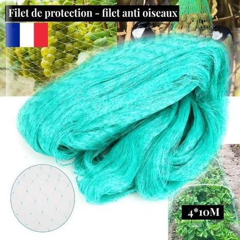 Filet de protection contre les oiseaux filet anti-oiseaux - 4 X 10 M