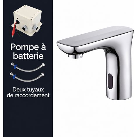 Robinet lavabo automatique infrarouge sans contact, adapté pour 1703 eau froide à piles, version qualité, cartouche laiton. – Livraison gratuite