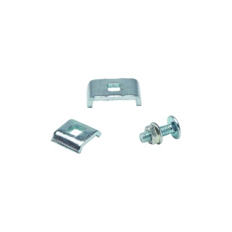 Kit de raccordement pour chemin de câble fil – Raccord et jonction pour tube IRL – 50 boulons tête ronde à collet carré – Acier électro zingué – Bizline