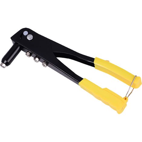 Riveteuse manuelle en acier au carbone, sans effort, à simple traction, jaune, 24 cm (9,5 po) (1/5)