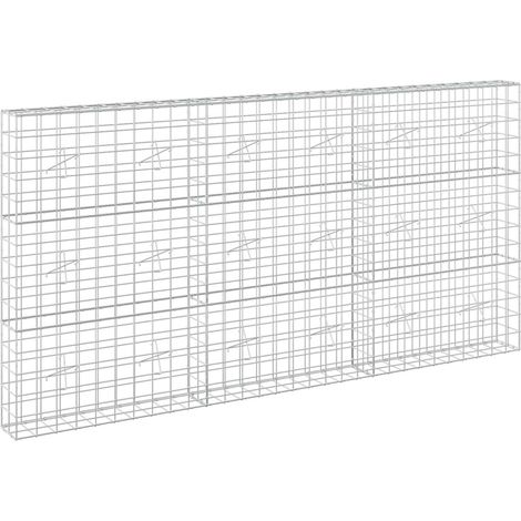 Gabione mit 5 mm Draht und 10x10 cm Maschen 300x20x150 cm vidaXL
