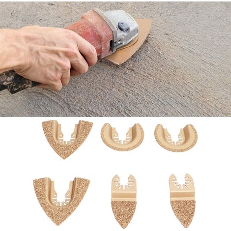 Set mit 6 multifunktionalen Hartmetall-Schneidaufsätzen für Trimmer, erhältlich in 3 Größen. (1/5)