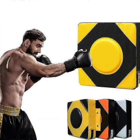 Sac de frappe mural en cuir de 40 cm pour la boxe, cible d'entraînement, sac de sable pour arts martiaux, fitness et taekwondo (Zfule53 TW) (1/3)