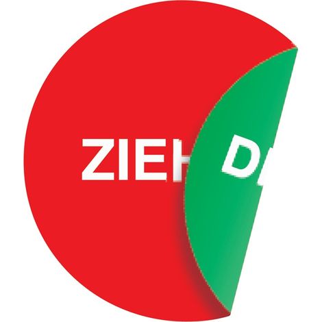 Türaufkleber ( 3000277039 ) Ø 50 mmLxB Folie selbstklebend 10 Stück