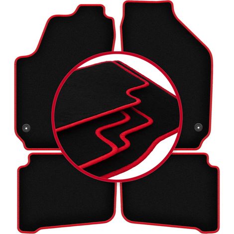 Tapis de voiture CARLUX-RED pour : Seat Ibiza III 6L à hayon (2002-2008)