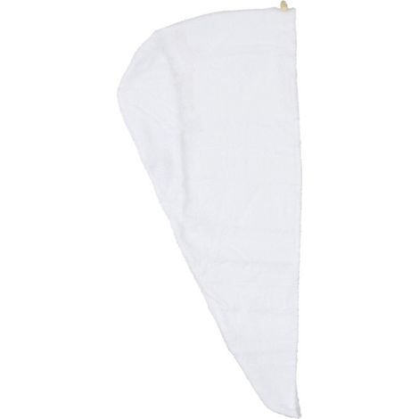 Serviette pour Cheveux "Bambou" 22x52cm Blanc (1/3)