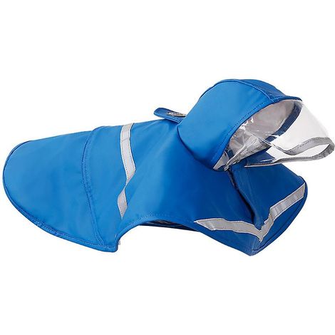 dog Imperméable à capuche Poncho. imperméable à l’eau réglable pour animaux de compagnie avec bande réfléchissante. pluie légère pour chien (l) (1/2)
